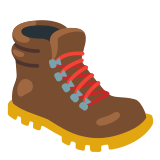 🥾 Hiking Boot, Emoji by Google