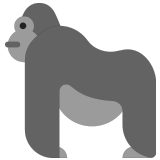 🦍 Gorilla Emoji von Microsoft