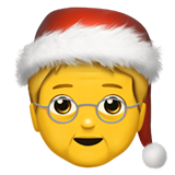 🧑‍🎄 Weihnachtsperson Emoji von Apple