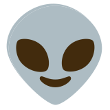 👽 Außerirdischer Emoji von Google