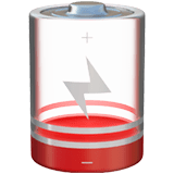 🪫 Low Battery, Emoji by Apple