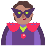 🦹🏽 Supervillain: Medium Skin Tone, Emoji by Microsoft
