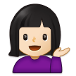 💁🏻‍♀️ Woman Tipping Hand: Light Skin Tone, Emoji by Samsung