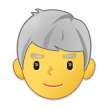 👨‍🦳 Homme : Cheveux Blancs Emoji par Samsung