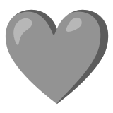🩶 Grey Heart, Emoji by Google