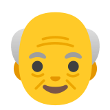 👴 Älterer Mann Emoji von Google