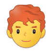 👨‍🦰 Мужчина: Рыжие Волосы, смайлик от Samsung