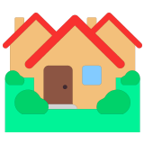 🏘️ Wohnhäuser Emoji von Microsoft