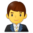 👨‍💼 Büroangestellter Emoji von Samsung