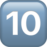 🔟 Keycap: 10, Emoji by Apple