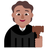 🧑🏽‍⚖️ Juge : Peau Légèrement Mate Emoji par Microsoft