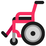 🦽 Manueller Rollstuhl Emoji von Microsoft