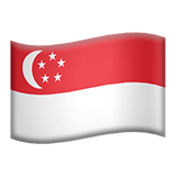 🇸🇬 Flagge: Singapur Emoji von Apple