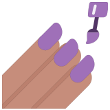 💅🏽 Vernis À Ongles : Peau Légèrement Mate Emoji par Microsoft