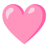 🩷 Pink Heart, Emoji by Google