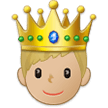 🤴🏼 Prince: Medium-Light Skin Tone, Emoji by Samsung