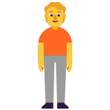 🧍 Stehende Person Emoji von Microsoft