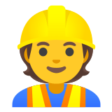 👷 Bauarbeiter(in) Emoji von Google