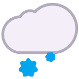 🌨️ Cloud with Snow, Emoji by Microsoft