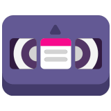 📼 Videocassette, Emoji by Microsoft