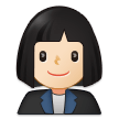 👩🏻‍💼 Büroangestellte: Helle Hautfarbe Emoji von Samsung