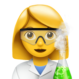 👩‍🔬 Wissenschaftlerin Emoji von Apple