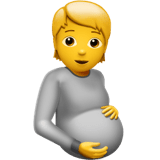 🫄 Pregnant Person, Emoji by Apple