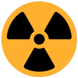 ☢️ Radioactive, Emoji by Microsoft