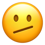 🫤 Face with Diagonal Mouth, Emoji by Apple