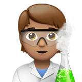 🧑🏽‍🔬 Scientist: Medium Skin Tone, Emoji by Apple