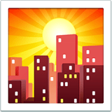 🌇 Sonnenuntergang in Der Stadt Emoji von Apple