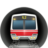 🚇 U-Bahn Emoji von Apple