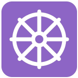 ☸️ Dharma-Rad Emoji von Microsoft