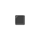 ▪️ Petit Carré Noir Emoji par Google