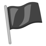🏴 Drapeau Noir Emoji par Google