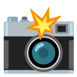 📸 Camera with Flash, Emoji by Google