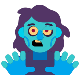 🧟‍♀️ Weiblicher Zombie Emoji von Microsoft