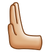 🫷🏼 Leftwards Pushing Hand: Medium-Light Skin Tone, Emoji by Samsung