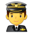 👨‍✈️ Pilot Emoji von Samsung