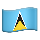 🇱🇨 Flagge: St. Lucia Emoji von Apple