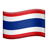 🇹🇭 Drapeau : Thaïlande Emoji par Apple