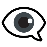 👁️‍🗨️ Auge in Sprechblase Emoji von Google