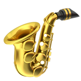 🎷 Saxophone, Emoji by Apple