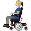 👨🏼‍🦼 Mann in Elektrischem Rollstuhl: Mittelhelle Hautfarbe Emoji von Samsung