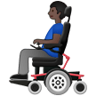 👨🏿‍🦼 Mann in Elektrischem Rollstuhl: Dunkle Hautfarbe Emoji von Samsung
