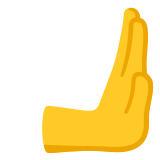 🫸 Rightwards Pushing Hand, Emoji by Google