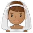 👰🏽‍♂️ Man with Veil: Medium Skin Tone, Emoji by Samsung