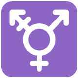⚧️ Symbole De La Communauté Transgenre Emoji par Microsoft