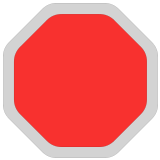 🛑 Stoppschild Emoji von Microsoft
