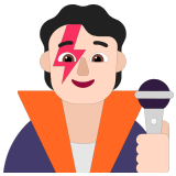 🧑🏻‍🎤 Sänger(in): Helle Hautfarbe Emoji von Microsoft